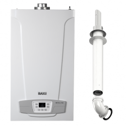Комплект базовый котёл ECO Life 24 F (двухконтурный) + дымоход - komplekt7814104+MT71413611+KHG71410141+KHG71401771x2шт