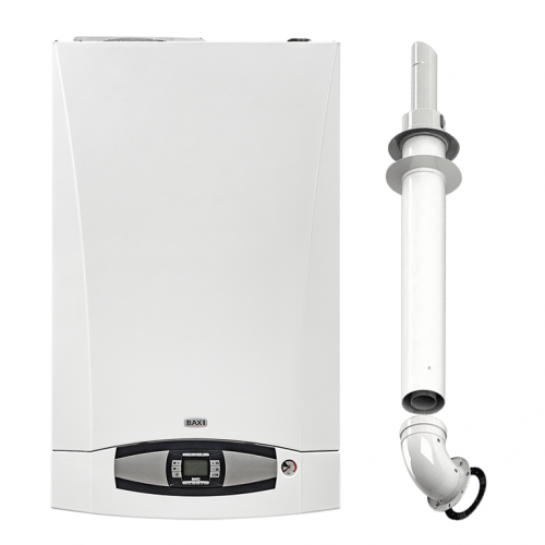 Комплект базовый котёл BAXI NUVOLA-3 COMFORT 280 Fi (двухконтурный) + дымоход komplektCSB45728358+MT71413611+KHG71410141+KHG71401771x2шт